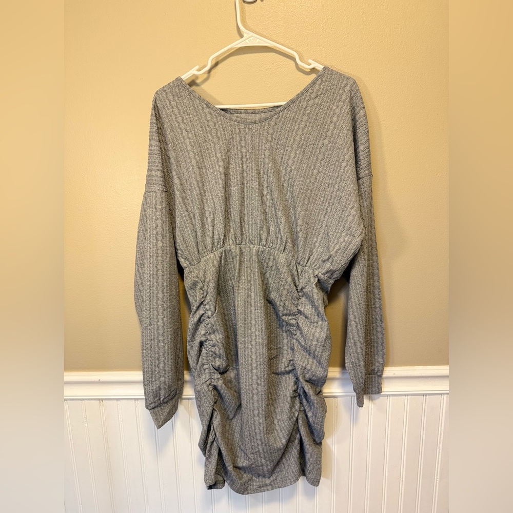 NWOT Source Unknown‎ Gray Midi Dress
